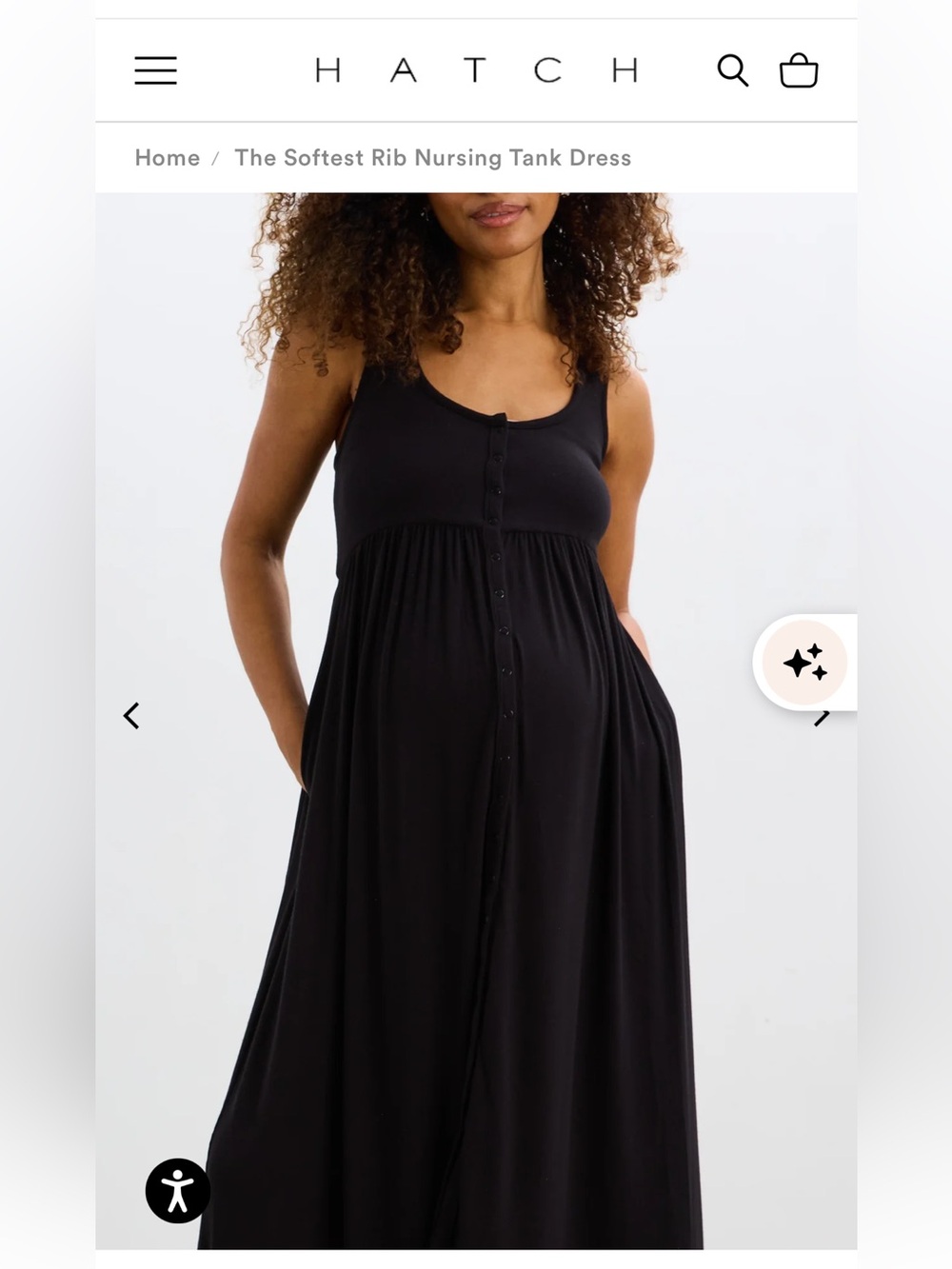 The Softest Rib Nursing Tank Dress